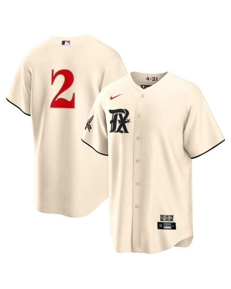texas rangers nike cream 2023 city connect replica jersey